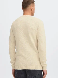 Solid Herren Strickpullover - SDRicco in beige