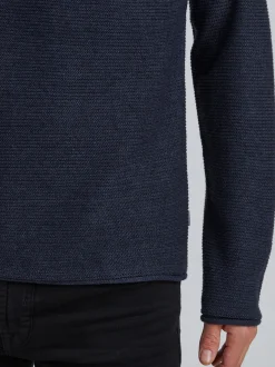 Solid Herren Strickpullover - SDJarah in blau