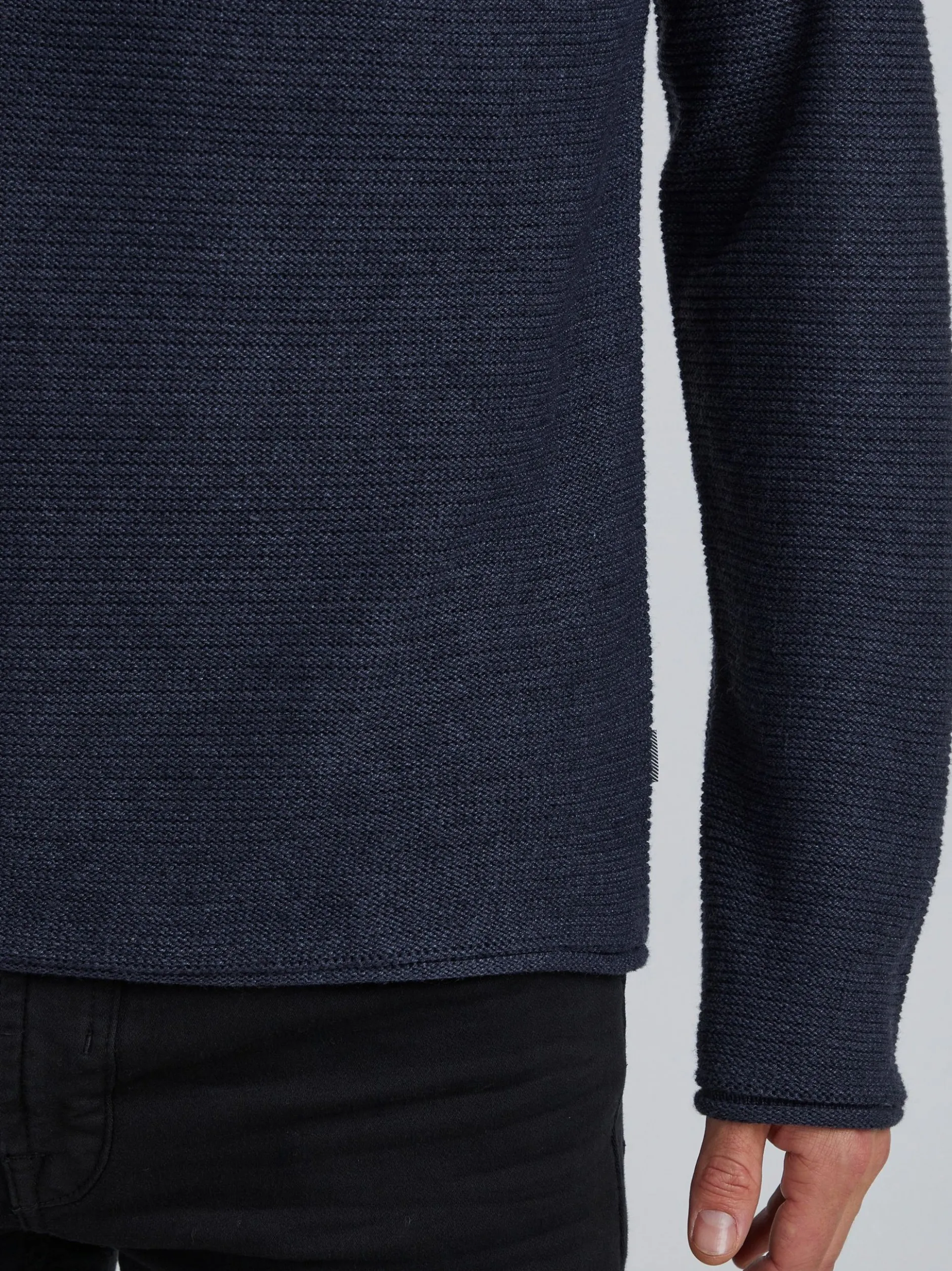 Solid Herren Strickpullover - SDJarah in blau
