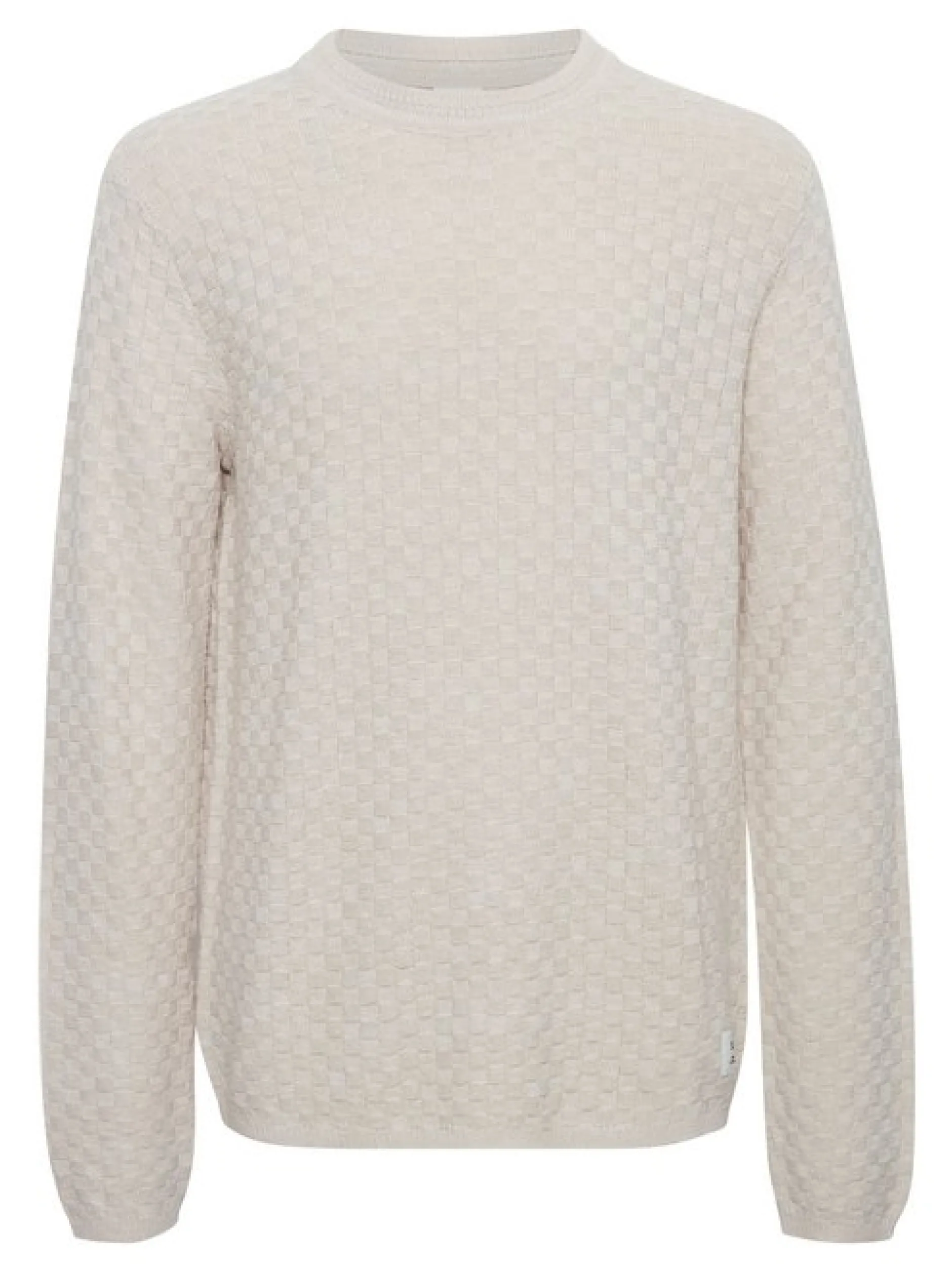 Solid Herren Strickpullover - SDElijah in beige