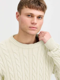 Solid Herren Strickpullover - SDMalcolm in sand
