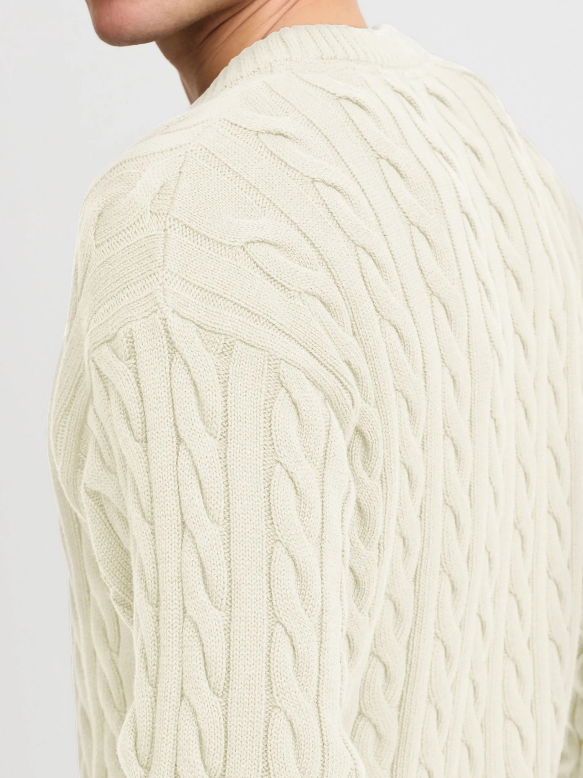 Solid Herren Strickpullover - SDMalcolm in sand
