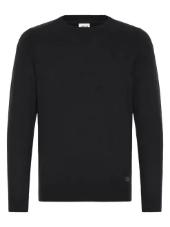 Solid Herren Strickpullover - SDAkant in schwarz