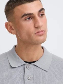 Solid Herren Strickpullover - SDNahim in hellgrau