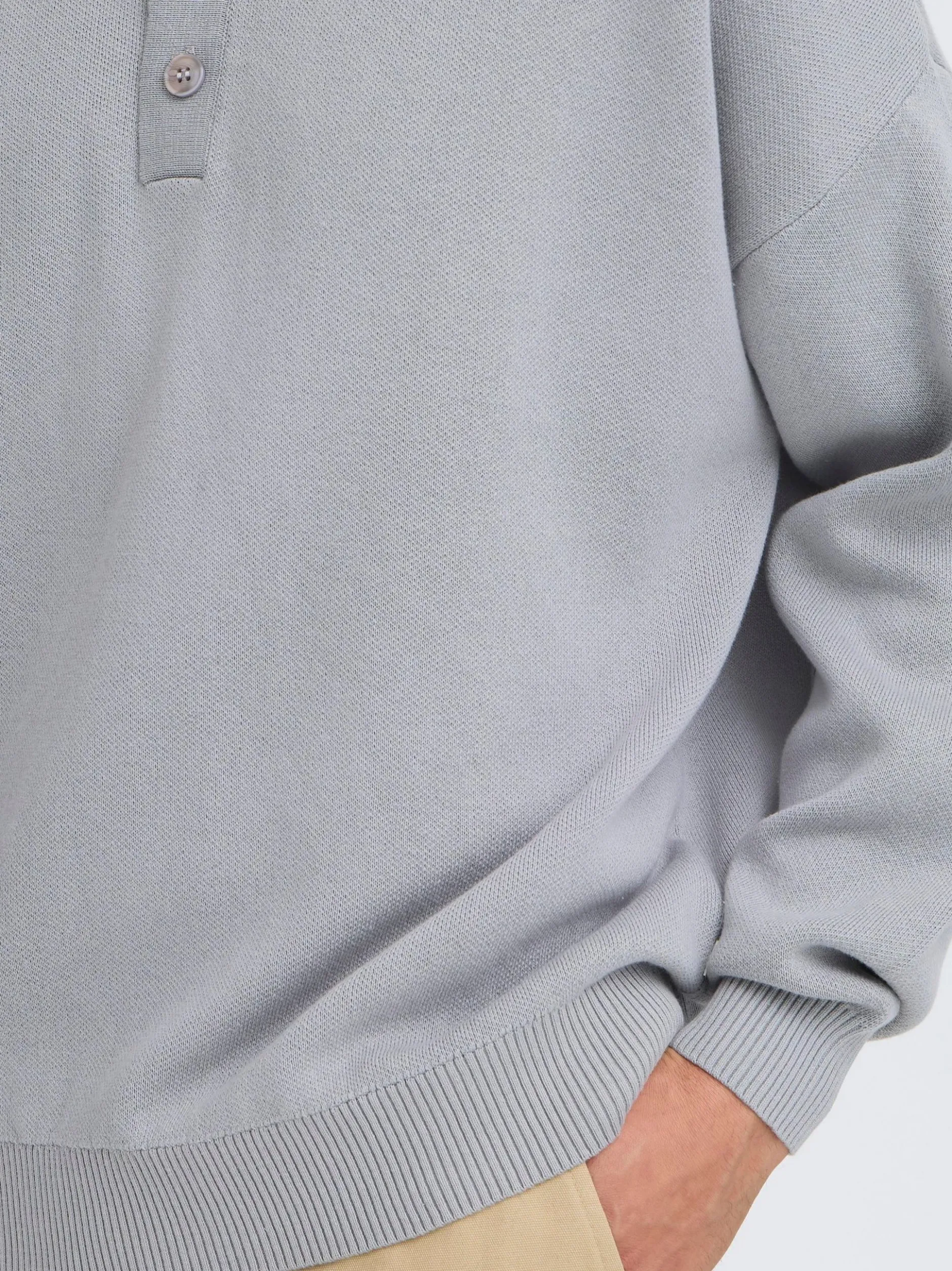 Solid Herren Strickpullover - SDNahim in hellgrau