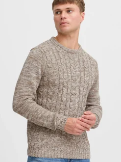 Solid Herren Strickpullover - SDPhilemon in beige