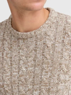 Solid Herren Strickpullover - SDPhilemon in beige