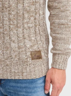 Solid Herren Strickpullover - SDPhilemon in beige