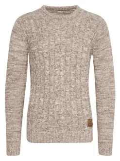 Solid Herren Strickpullover - SDPhilemon in beige