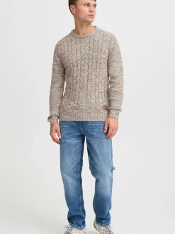Solid Herren Strickpullover - SDPhilemon in beige
