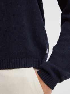 Solid Herren Strickpullover - SDFabio in blau