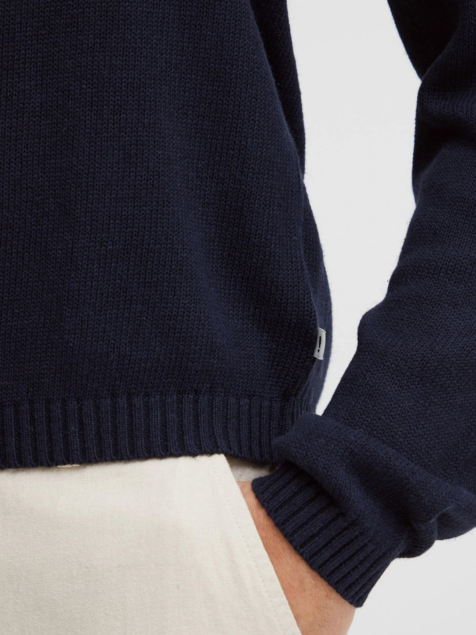Solid Herren Strickpullover - SDFabio in blau