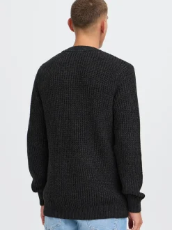 Solid Herren Strickpullover - SDRicky in grau