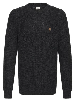 Solid Herren Strickpullover - SDRicky in grau