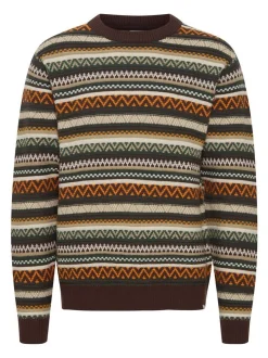 Solid Herren Strickpullover - SDGardar in braun