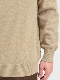 Solid Herren Strickpullover - SDIke in beige