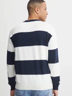 Solid Herren Strickpullover - SDFedele in blau