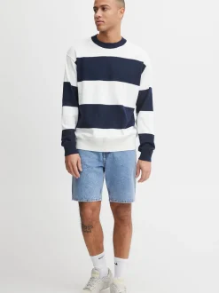 Solid Herren Strickpullover - SDFedele in blau