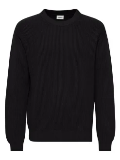 Solid Herren Strickpullover - SDGia in schwarz