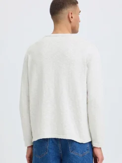 Solid Herren Strickpullover - SDUstin in ecru