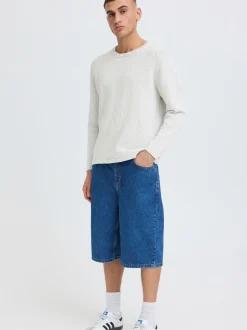 Solid Herren Strickpullover - SDUstin in ecru