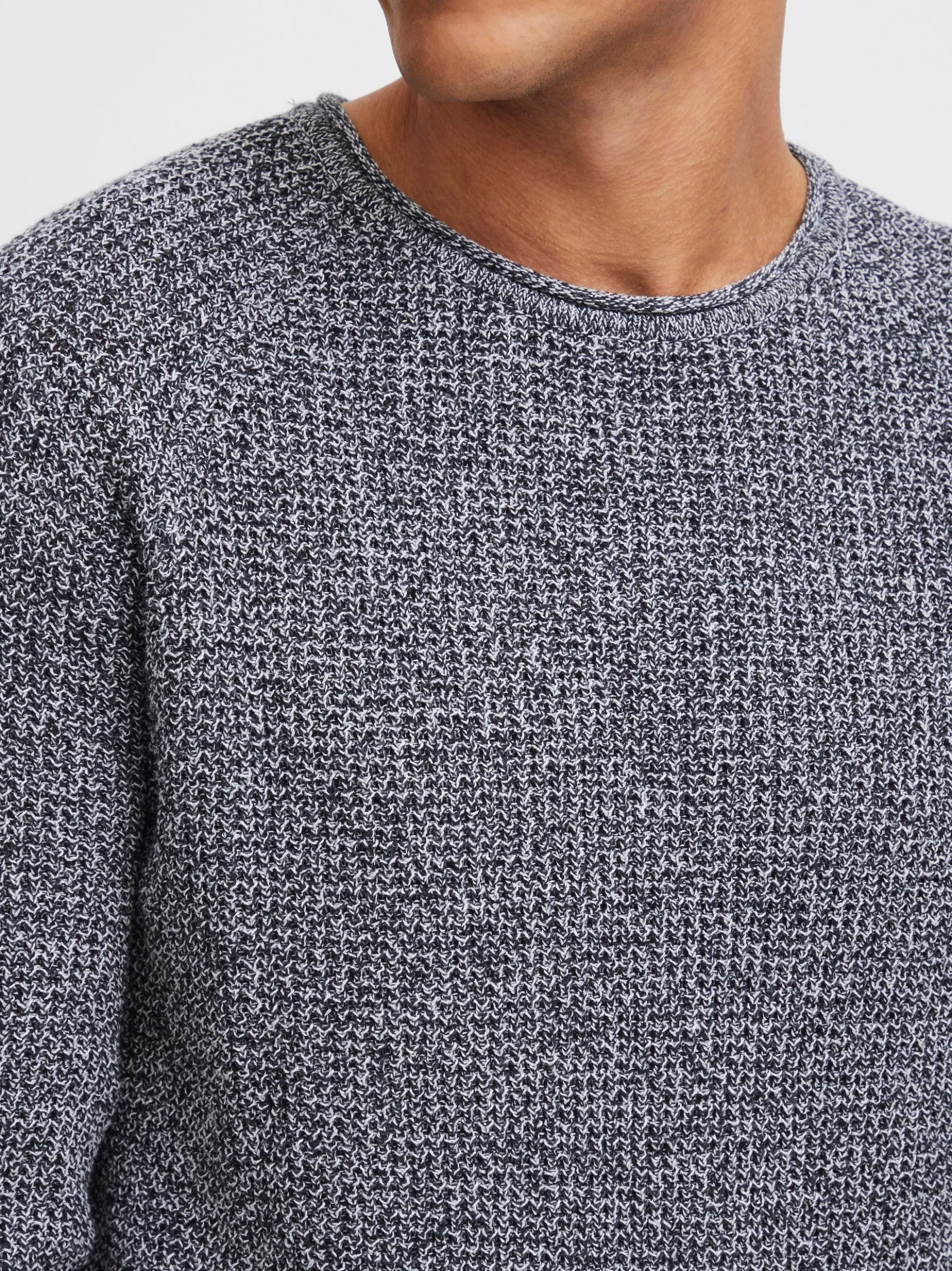 Solid Herren Strickpullover - SDKotchap in grau