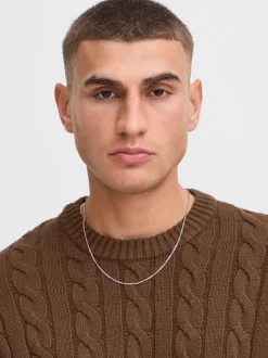 Solid Herren Strickpullover - SDMalcolm in braun