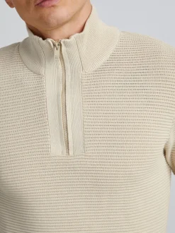 Solid Herren Strickpullover - SDNick in beige