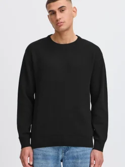 Solid Herren Strickpullover - SDFinnetado in schwarz