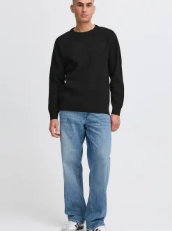 Solid Herren Strickpullover - SDFinnetado in schwarz
