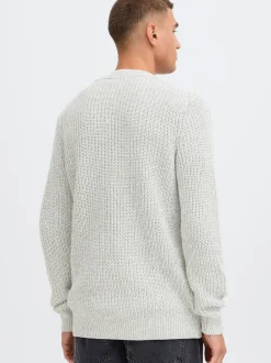 Solid Herren Strickpullover - SDRicky in hellgrau