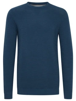 Solid Herren Strickpullover - SDNicholas in blau