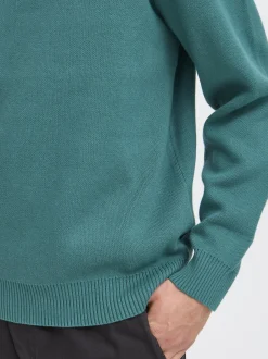 Solid Herren Strickpullover - SDRyker in grün