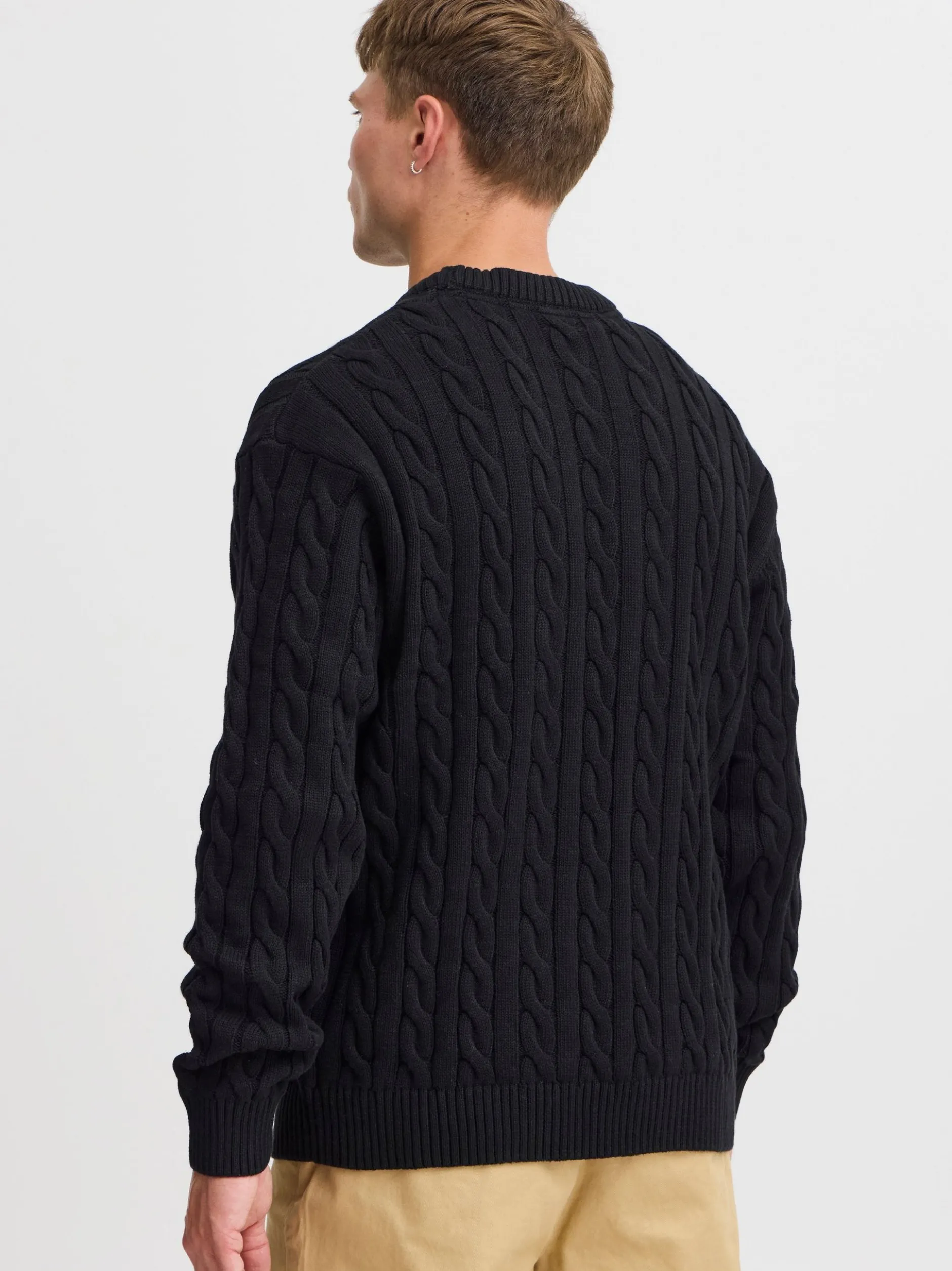 Solid Herren Strickpullover - SDMalcolm in schwarz