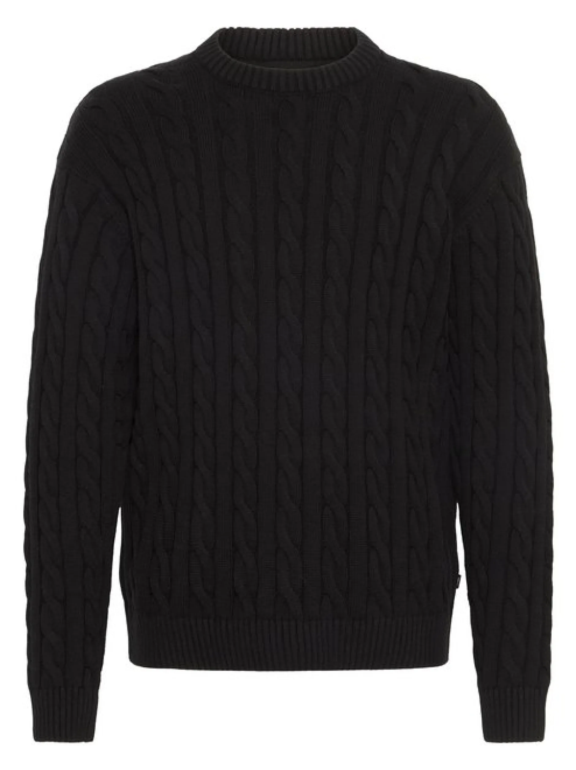 Solid Herren Strickpullover - SDMalcolm in schwarz