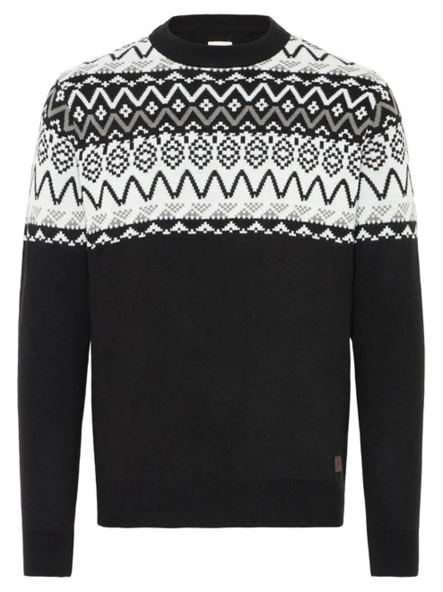 Solid Herren Strickpullover - SDEllis in schwarz
