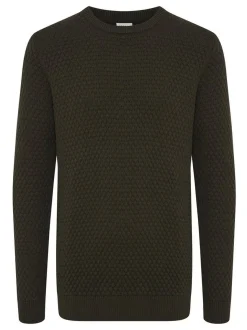 Solid Herren Strickpullover - SDClive in grün