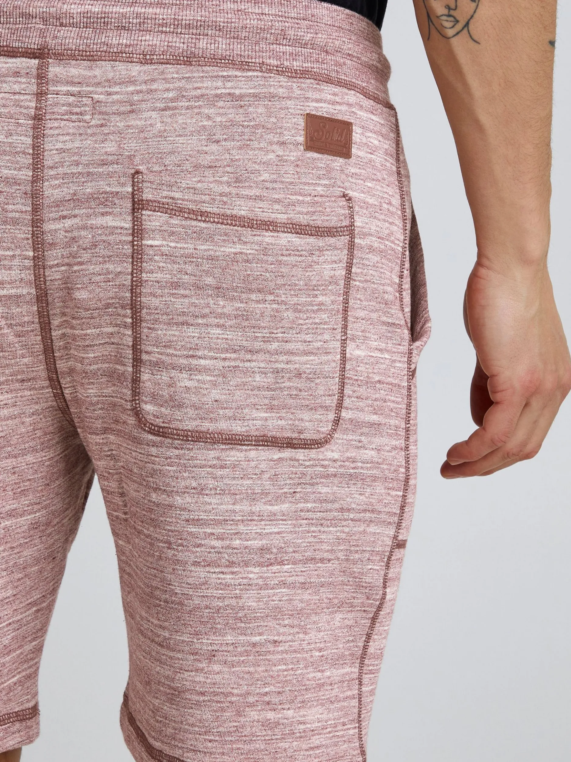 Solid Herren Sweatshorts - SDAris in rot
