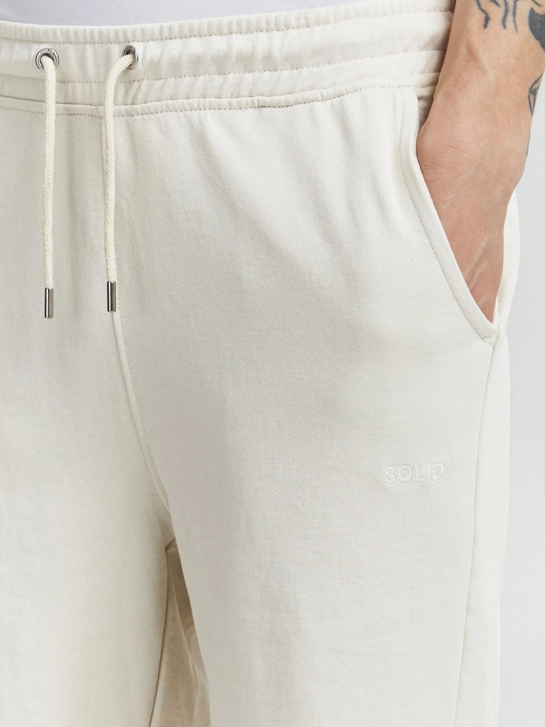 Solid Herren Sweatshorts - SDBrenden in ecru