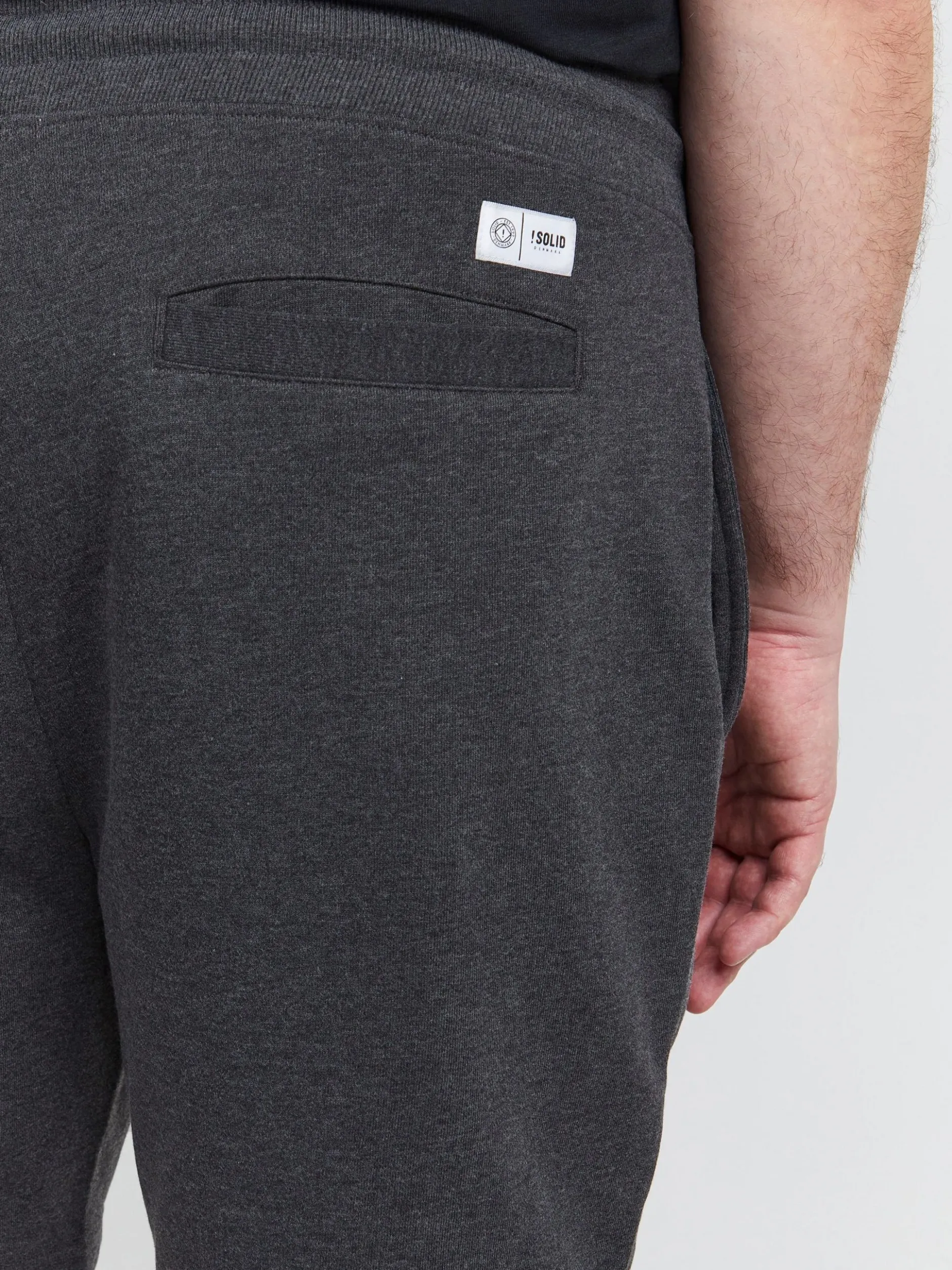 Solid Herren Sweatshorts - SDTamp Big & Tall in grau