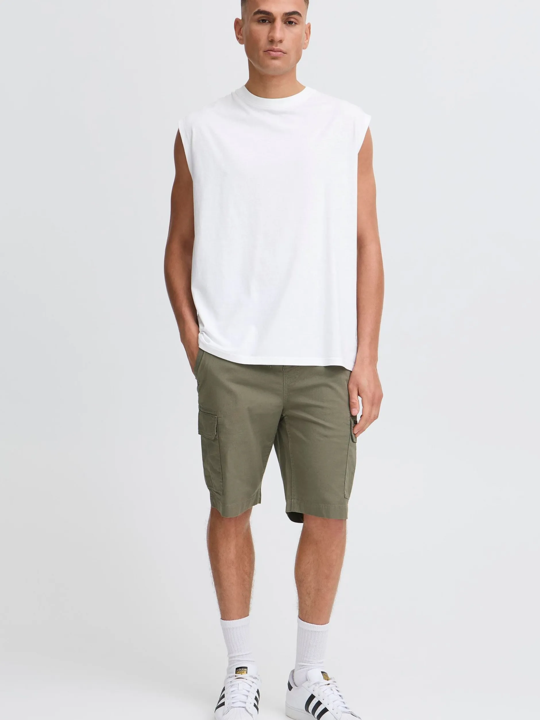 Solid Herren Tanktop - SDBilo in weiß