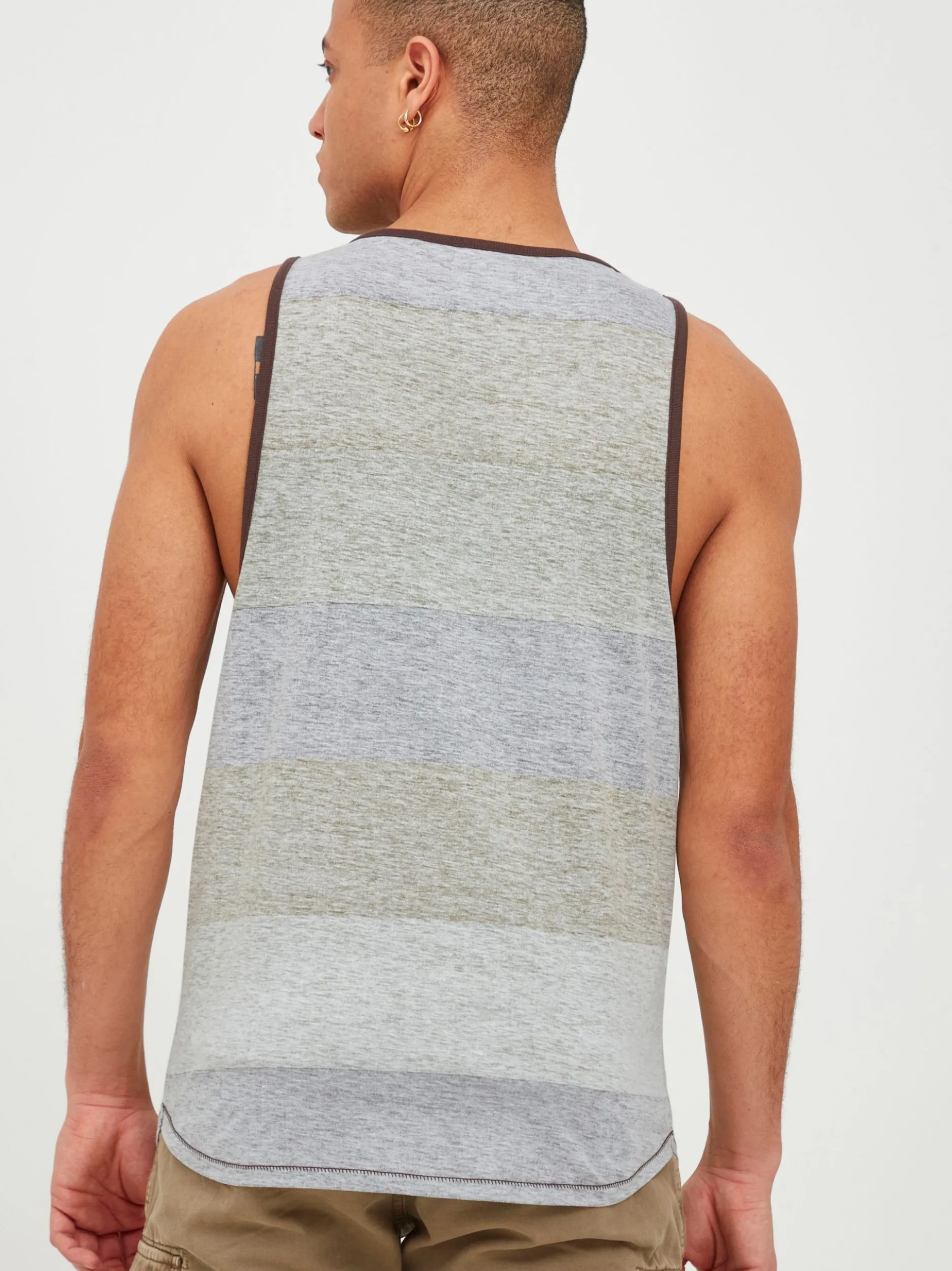 Solid Herren Tanktop - SDCharan in braun