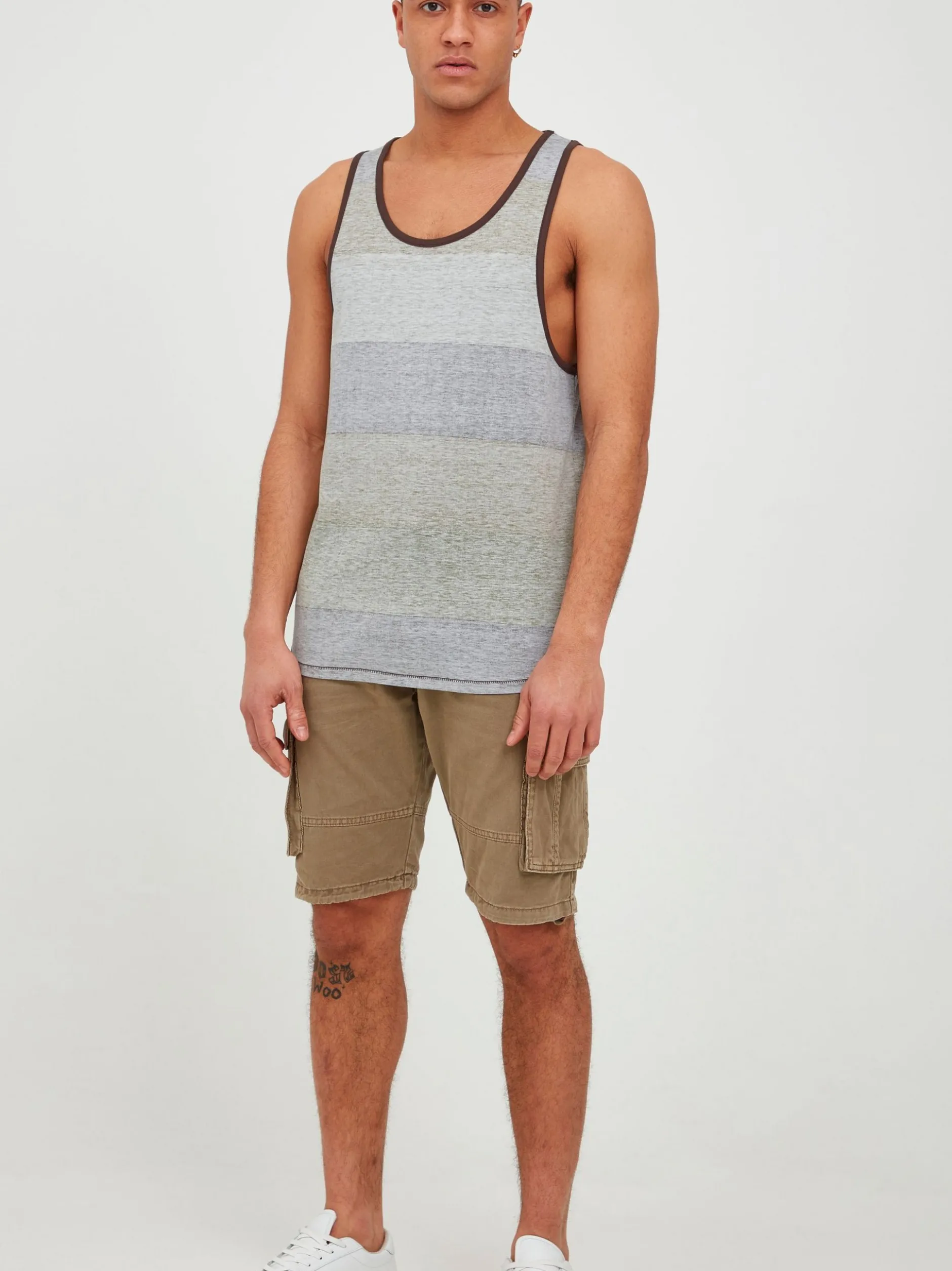 Solid Herren Tanktop - SDCharan in braun