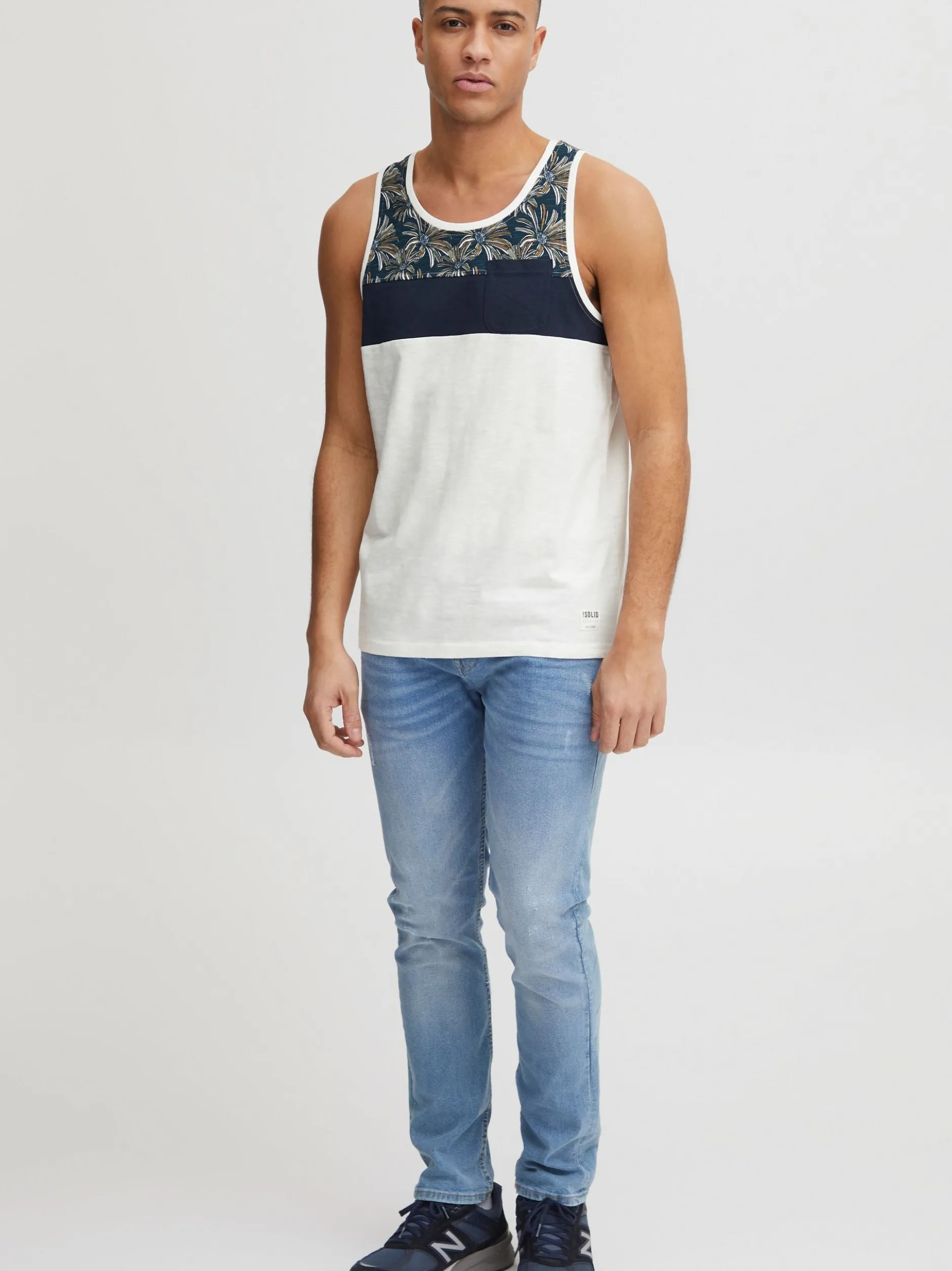 Solid Herren Tanktop - SDFlo in blau