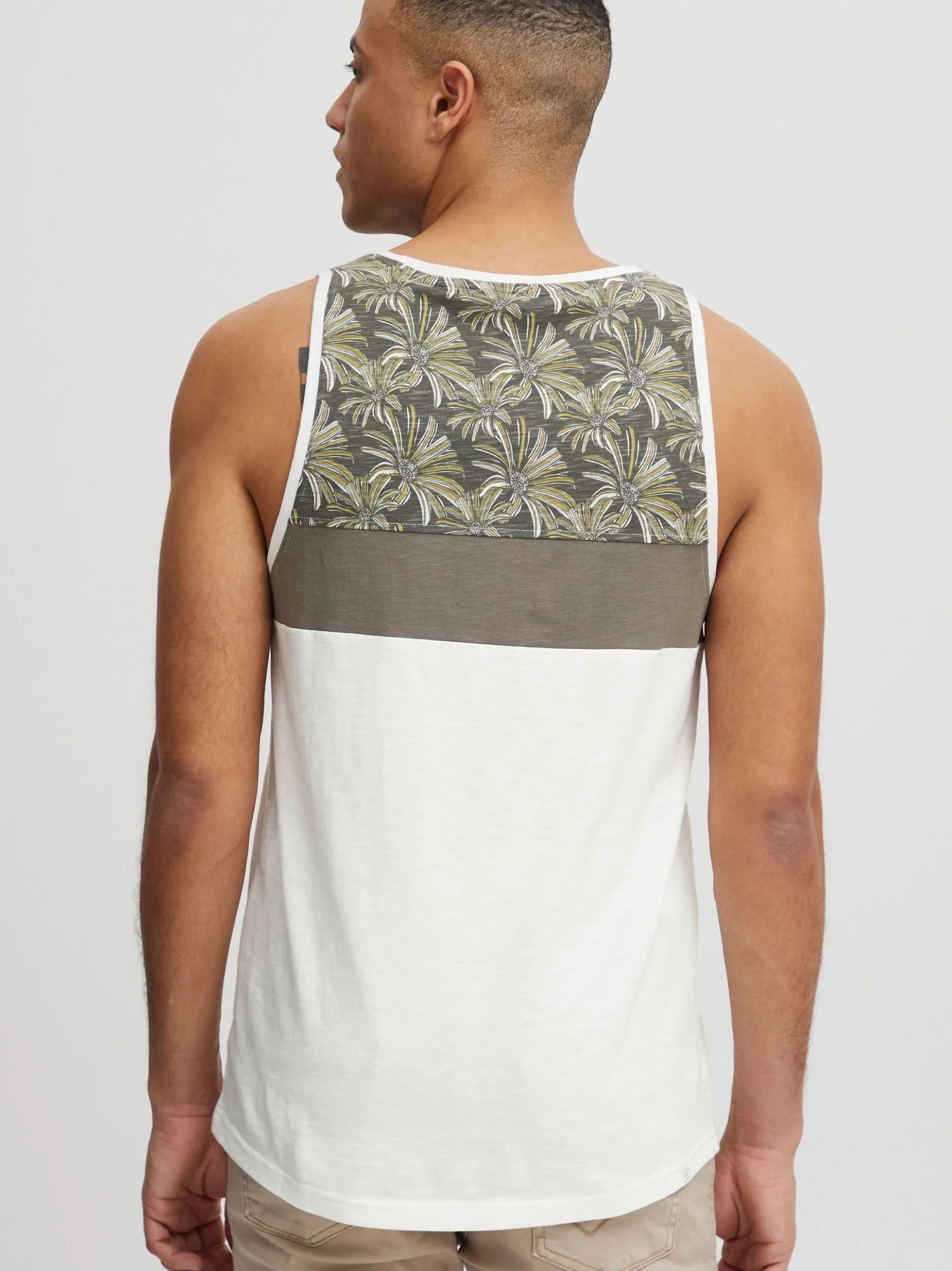 Solid Herren Tanktop - SDFlo in weiß
