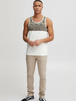 Solid Herren Tanktop - SDFlo in weiß