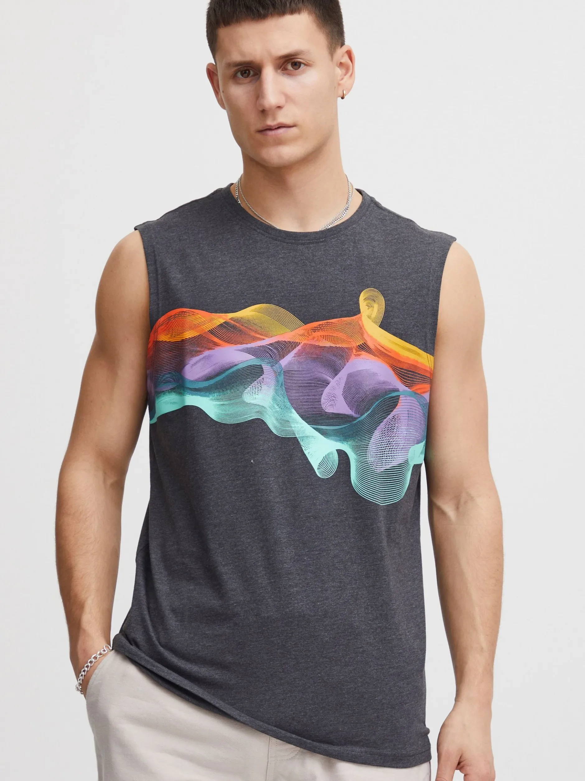 Solid Herren Tanktop - SDPedros in grau