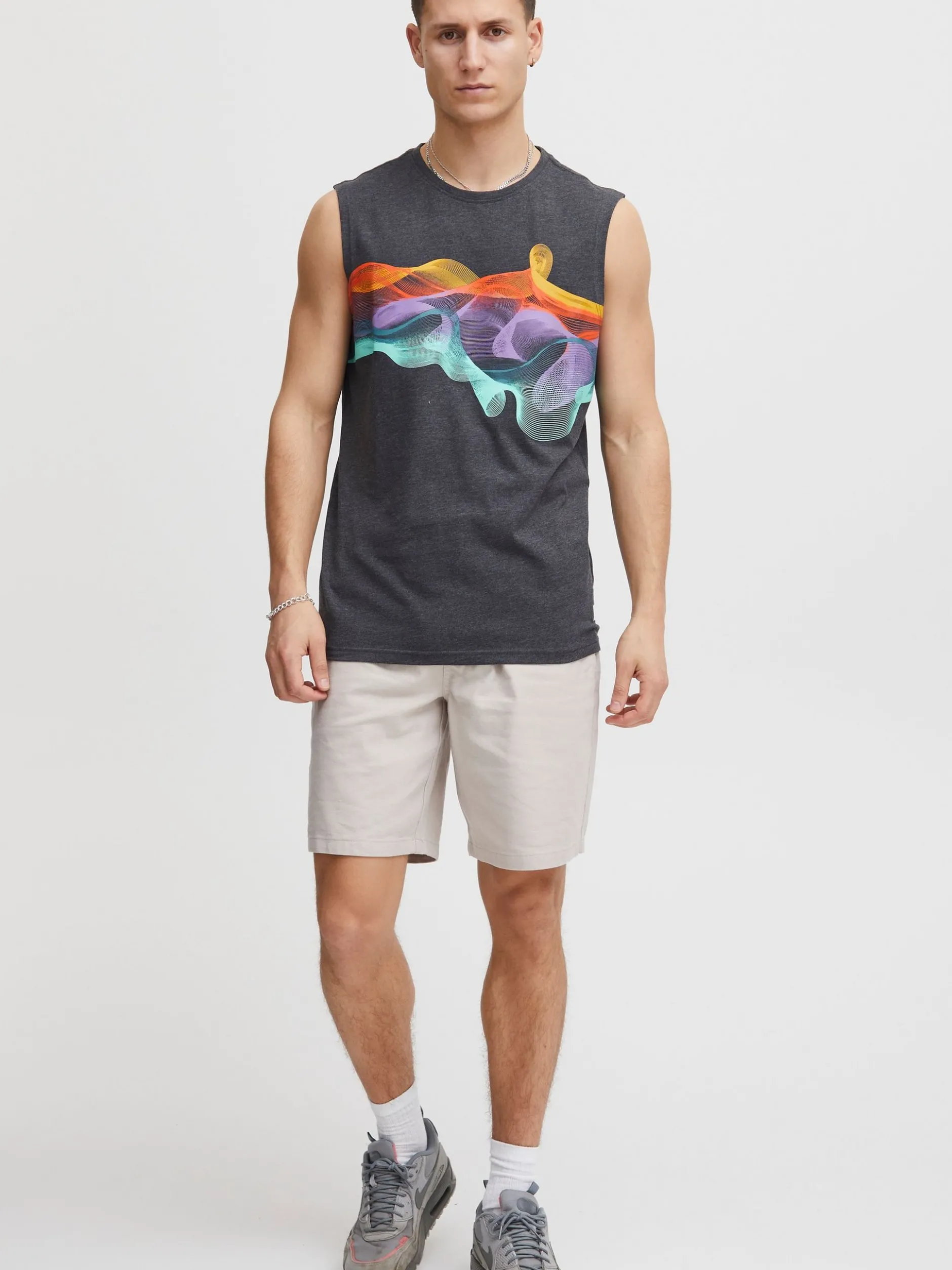 Solid Herren Tanktop - SDPedros in grau