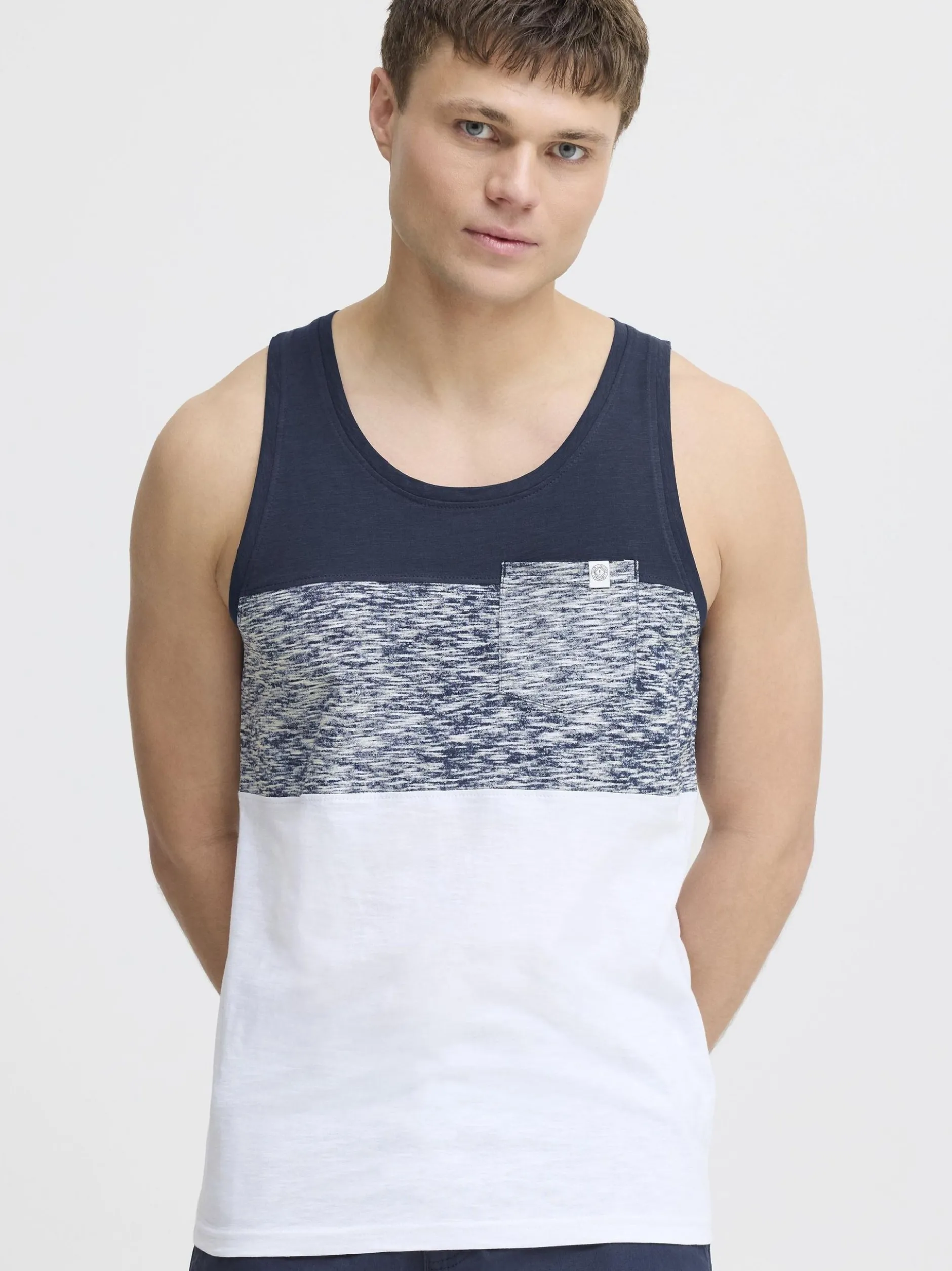 Solid Herren Tanktop - SDSion in blau