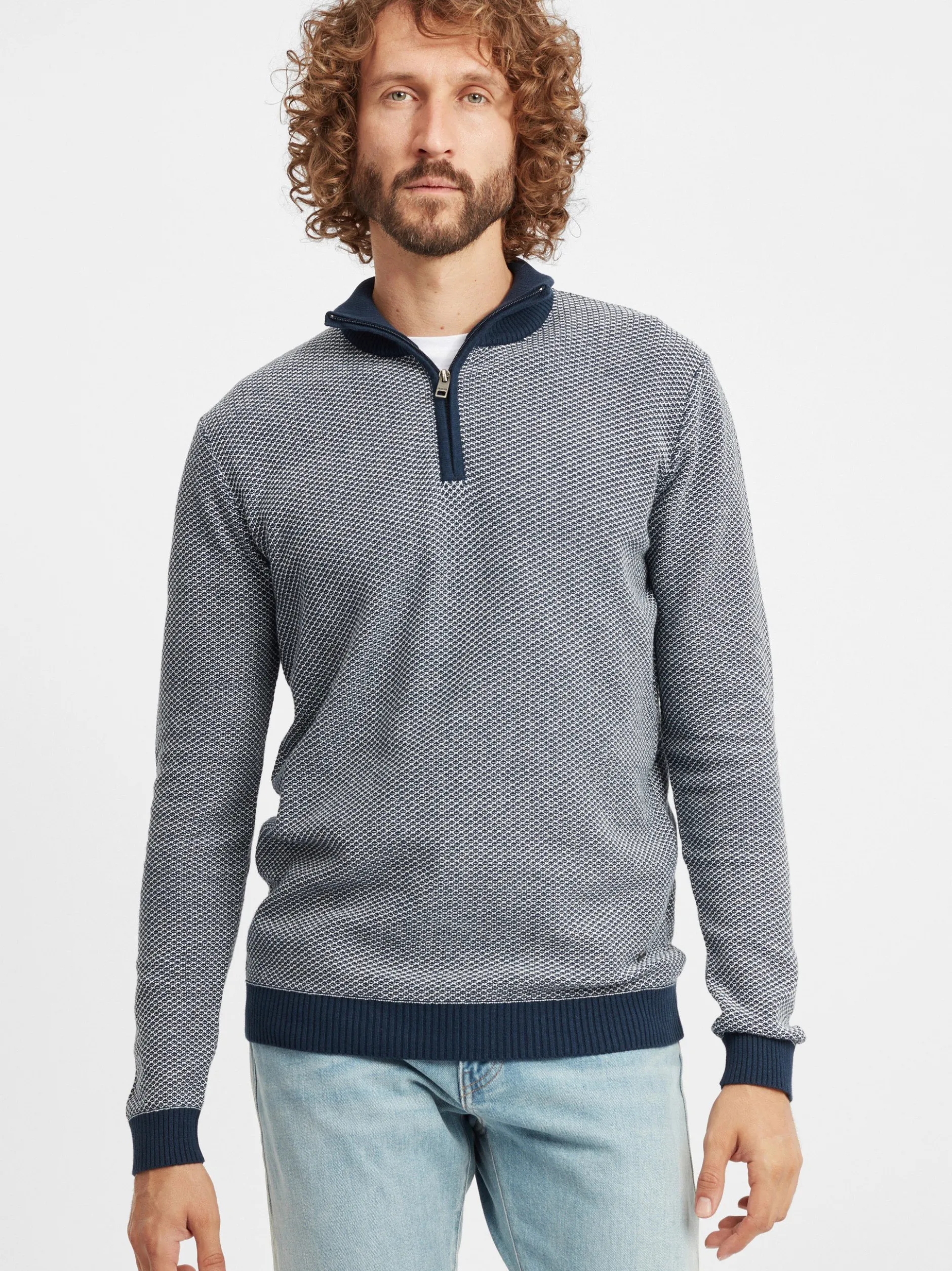 Solid Herren Troyer - SDDuncan in blau